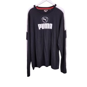 PUMA Long Sleeve Shirt black & white, sz  XXL